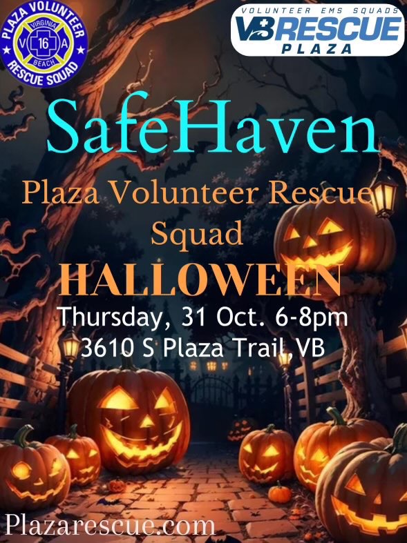 Plaza Volunteer Volunteer Rescue Squad Safe Haven Halloween 2024